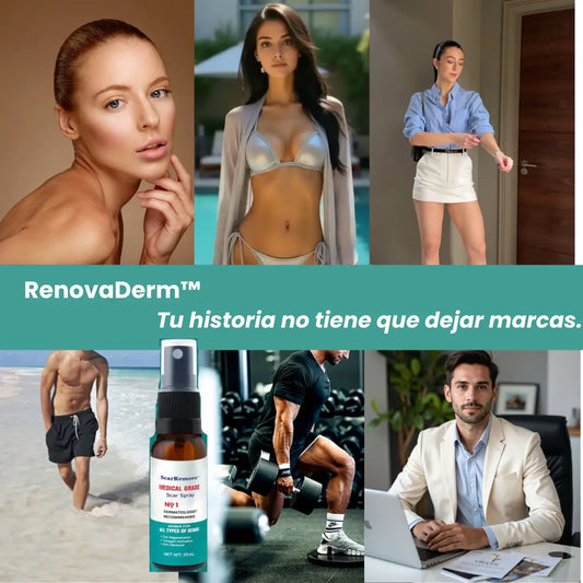 RenovaDerm™: Spray para cicatrices + Envío GRATIS