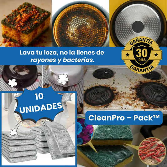 ¡NUEVOS! CleanPro – Pack™: Paños mágicos de limpieza x 10 unidades + Envío GRATIS