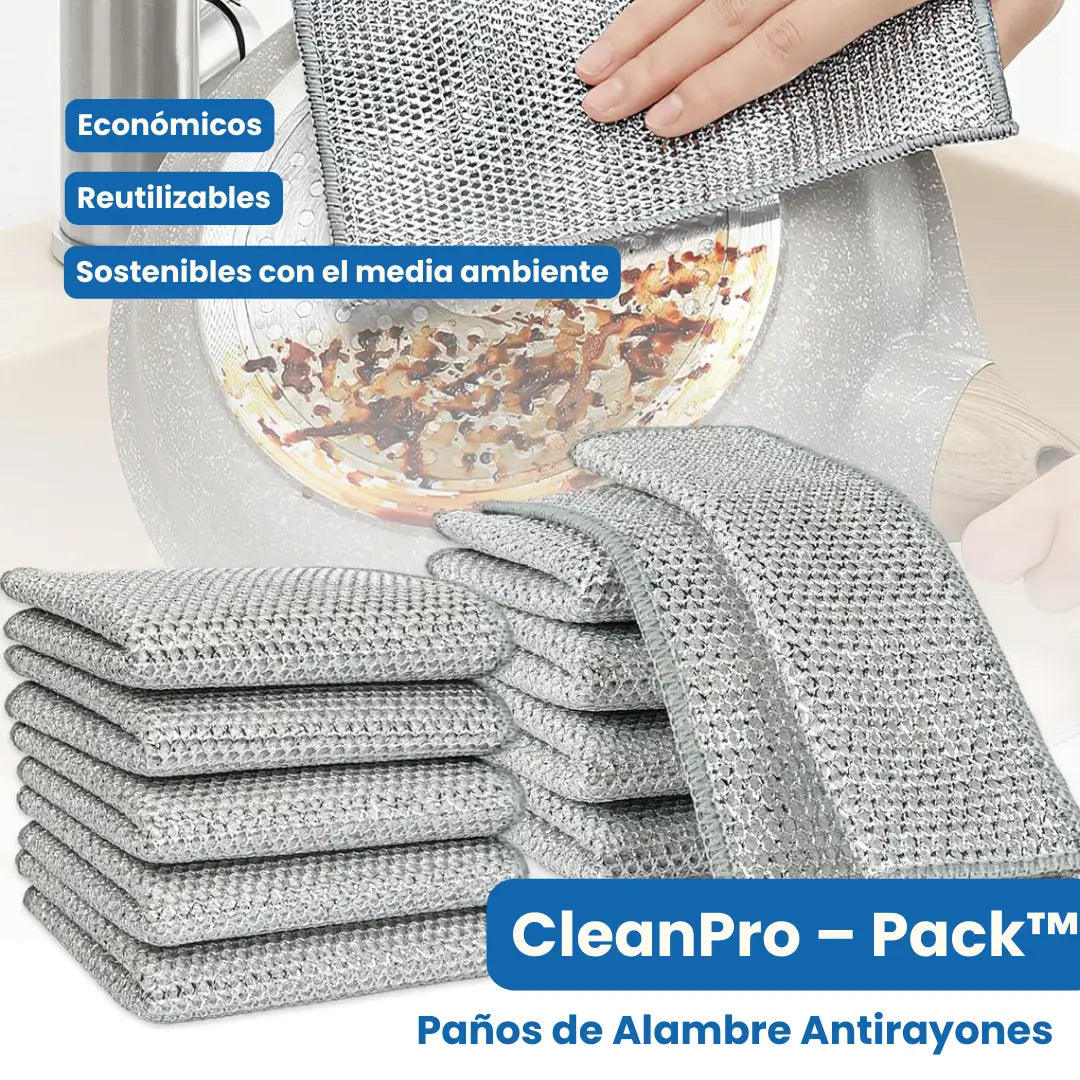 ¡NUEVOS! CleanPro – Pack™: Paños mágicos de limpieza x 10 unidades + Envío GRATIS