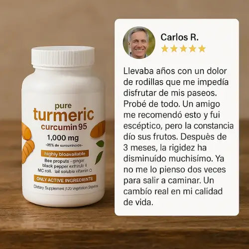 Turmeric Curcumin 95™ + Libro digital "Purifica tu espacio" + Envío GRATIS