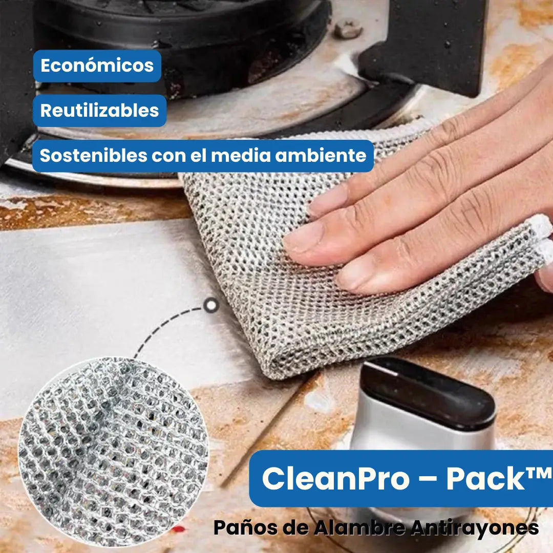 ¡NUEVOS! CleanPro – Pack™: Paños mágicos de limpieza x 10 unidades + Envío GRATIS