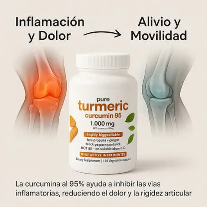 Turmeric Curcumin 95™ + Libro digital "Purifica tu espacio" + Envío GRATIS