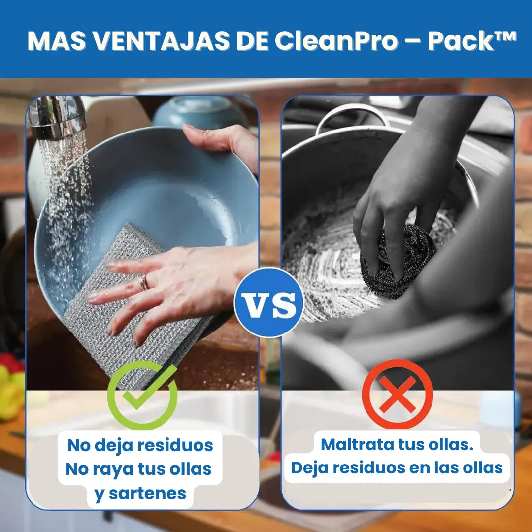 ¡NUEVOS! CleanPro – Pack™: Paños mágicos de limpieza x 10 unidades + Envío GRATIS
