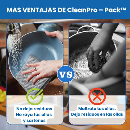 ¡NUEVOS! CleanPro – Pack™: Paños mágicos de limpieza x 10 unidades + Envío GRATIS